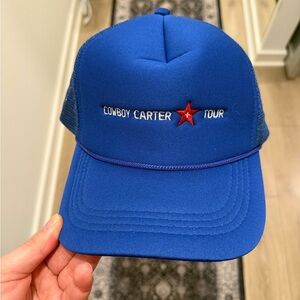 Blue Cowboy Carter Tour Hat